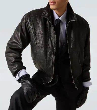 Saint Laurent Leather bomber jacket | Thumbnail 6 Saint Laurent Leather bomber jacket | Thumbnail 6
