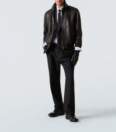 Saint Laurent Leather bomber jacket | Thumbnail 7 Saint Laurent Leather bomber jacket | Thumbnail 7