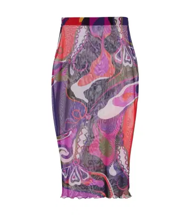 Pucci Orchidee mesh pencil skirt | Thumbnail 1 Pucci Orchidee mesh pencil skirt | Thumbnail 1