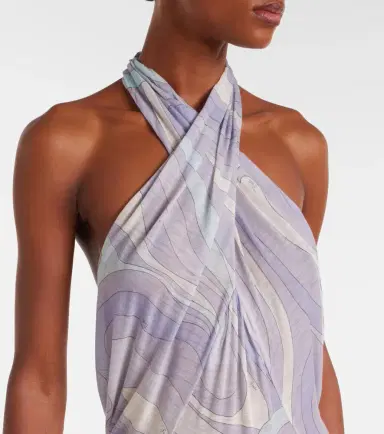 PUCCI Iride gathered wool-blend gown | Thumbnail 3 PUCCI Iride gathered wool-blend gown | Thumbnail 3