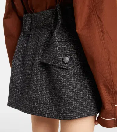 Prada Herringbone virgin wool miniskirt | Thumbnail 5 Prada Herringbone virgin wool miniskirt | Thumbnail 5