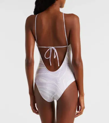 Pucci Marmo halterneck swimsuit | Thumbnail 5 Pucci Marmo halterneck swimsuit | Thumbnail 5