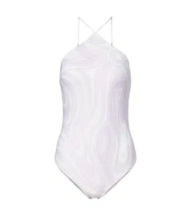 Pucci Marmo halterneck swimsuit | Thumbnail 1 Pucci Marmo halterneck swimsuit | Thumbnail 1