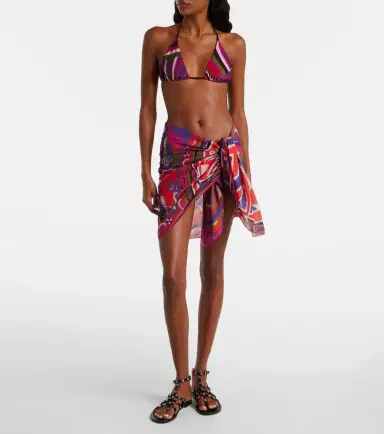 Pucci Orchidee cotton beach cover-up | Thumbnail 4 Pucci Orchidee cotton beach cover-up | Thumbnail 4