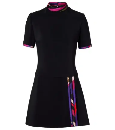 Pucci Printed silk-trimmed cady minidress | Thumbnail 1 Pucci Printed silk-trimmed cady minidress | Thumbnail 1