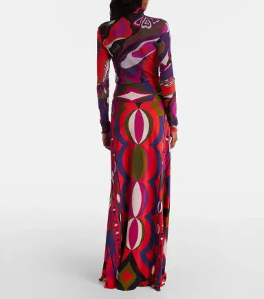 Pucci Printed jersey satin maxi skirt | Thumbnail 3 Pucci Printed jersey satin maxi skirt | Thumbnail 3