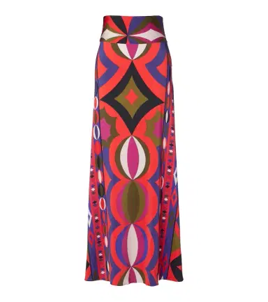 Pucci Printed jersey satin maxi skirt | Thumbnail 1 Pucci Printed jersey satin maxi skirt | Thumbnail 1