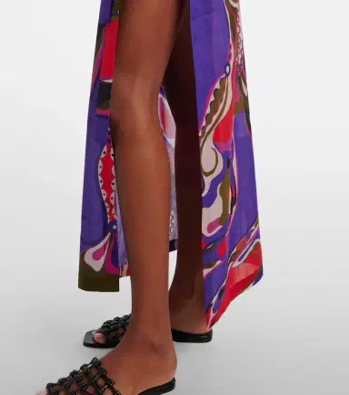 Pucci Orchidee cotton wrap skirt | Thumbnail 2 Pucci Orchidee cotton wrap skirt | Thumbnail 2
