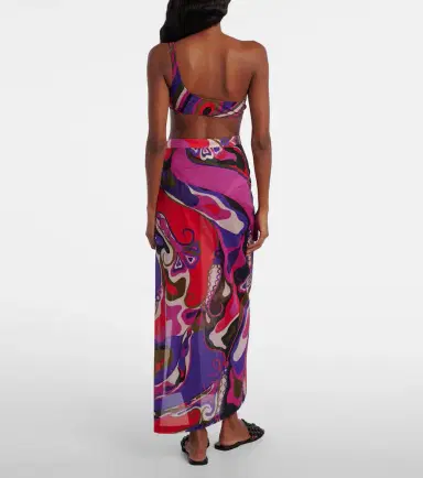 Pucci Orchidee cotton wrap skirt | Thumbnail 4 Pucci Orchidee cotton wrap skirt | Thumbnail 4