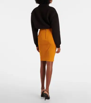 Saint Laurent High-rise pencil skirt | Thumbnail 4 Saint Laurent High-rise pencil skirt | Thumbnail 4