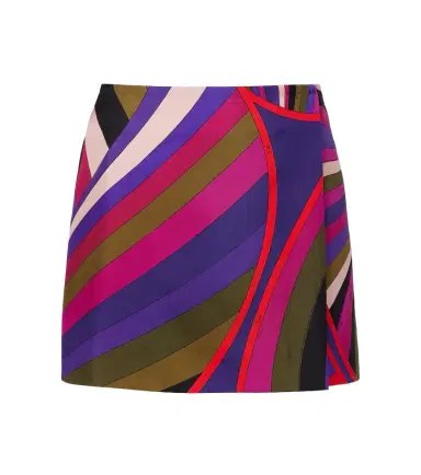 Pucci Iride silk wrap skirt | Thumbnail 1 Pucci Iride silk wrap skirt | Thumbnail 1