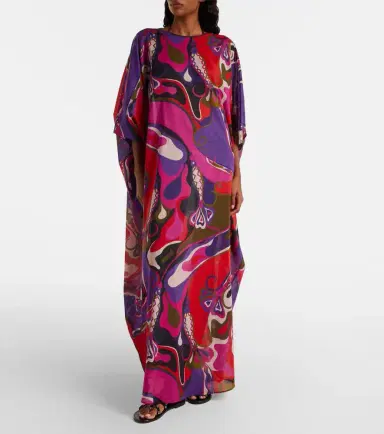 Pucci Orchidee cotton maxi dress | Thumbnail 3 Pucci Orchidee cotton maxi dress | Thumbnail 3