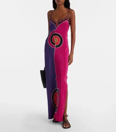 Pucci Printed silk crêpe de chine maxi dress | Thumbnail 2 Pucci Printed silk crêpe de chine maxi dress | Thumbnail 2
