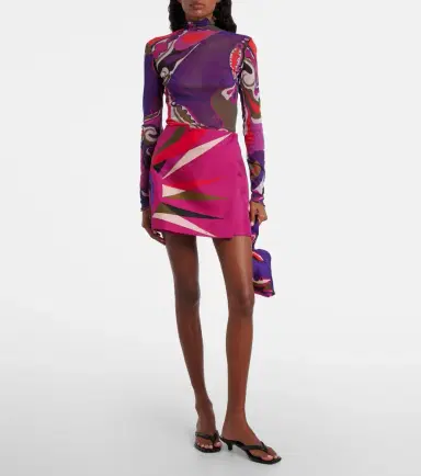 Pucci Stella silk wrap skirt | Thumbnail 4 Pucci Stella silk wrap skirt | Thumbnail 4