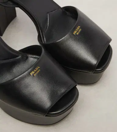 Prada Leather platform sandals | Thumbnail 2 Prada Leather platform sandals | Thumbnail 2