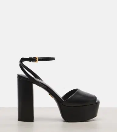 Prada Leather platform sandals | Thumbnail 4 Prada Leather platform sandals | Thumbnail 4