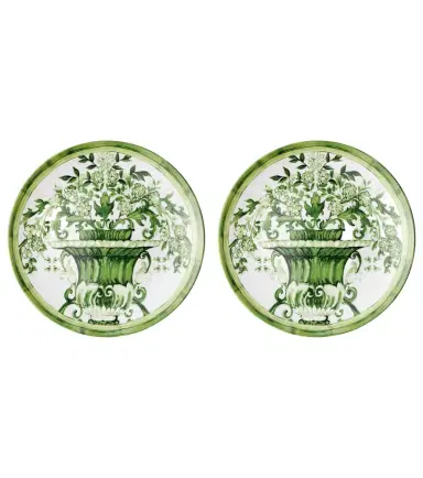Dolce & Gabbana Casa Verde Maiolica set of 2 dinner plates | Thumbnail 1 Dolce & Gabbana Casa Verde Maiolica set of 2 dinner plates | Thumbnail 1