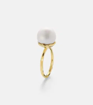 Octavia Elizabeth Orb 18kt gold ring with pearl | Thumbnail 2 Octavia Elizabeth Orb 18kt gold ring with pearl | Thumbnail 2