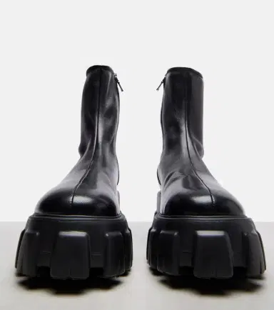 Prada Monolith leather ankle boots | Thumbnail 4 Prada Monolith leather ankle boots | Thumbnail 4