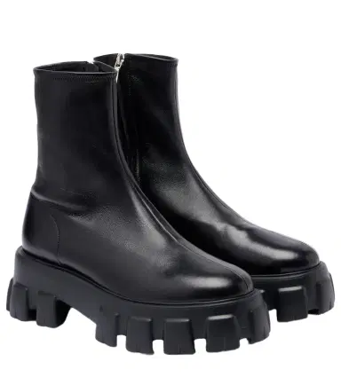 Prada Monolith leather ankle boots | Thumbnail 1 Prada Monolith leather ankle boots | Thumbnail 1