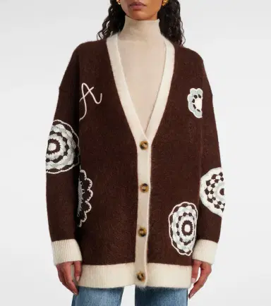 ALÉMAIS Alémais Crochet-trimmed cardigan | Thumbnail 2 ALÉMAIS Alémais Crochet-trimmed cardigan | Thumbnail 2
