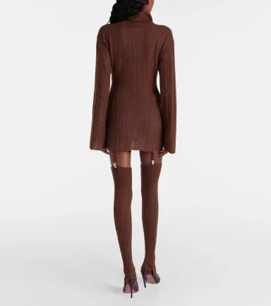 Aya Muse Cable-knit minidress and tights set | Thumbnail 5 Aya Muse Cable-knit minidress and tights set | Thumbnail 5