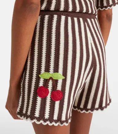 ALÉMAIS Alémais Sundae crochet embroidered cotton shorts | Thumbnail 5 ALÉMAIS Alémais Sundae crochet embroidered cotton shorts | Thumbnail 5