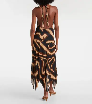Pucci Labirinto muslin jersey midi dress | Thumbnail 3 Pucci Labirinto muslin jersey midi dress | Thumbnail 3