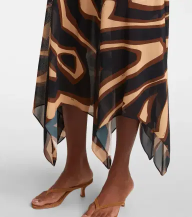Pucci Labirinto muslin jersey midi dress | Thumbnail 6 Pucci Labirinto muslin jersey midi dress | Thumbnail 6