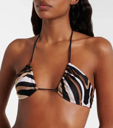Pucci Marmo triangle bikini top | Thumbnail 3 Pucci Marmo triangle bikini top | Thumbnail 3