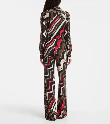 Pucci Printed jersey satin straight pants | Thumbnail 5 Pucci Printed jersey satin straight pants | Thumbnail 5