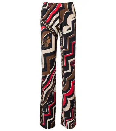 Pucci Printed jersey satin straight pants | Thumbnail 1 Pucci Printed jersey satin straight pants | Thumbnail 1