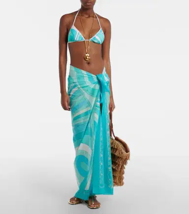 Pucci Iride cotton beach cover-up | Thumbnail 3 Pucci Iride cotton beach cover-up | Thumbnail 3