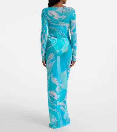 Pucci Orchidee sheer maxi dress | Thumbnail 2 Pucci Orchidee sheer maxi dress | Thumbnail 2