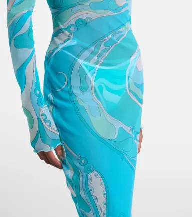 Pucci Orchidee sheer maxi dress | Thumbnail 3 Pucci Orchidee sheer maxi dress | Thumbnail 3