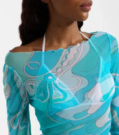 Pucci Orchidee sheer maxi dress | Thumbnail 5 Pucci Orchidee sheer maxi dress | Thumbnail 5