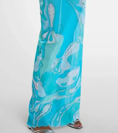 Pucci Orchidee sheer maxi dress | Thumbnail 6 Pucci Orchidee sheer maxi dress | Thumbnail 6