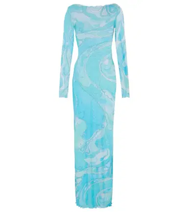 Pucci Orchidee sheer maxi dress | Thumbnail 1 Pucci Orchidee sheer maxi dress | Thumbnail 1