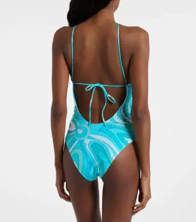 Pucci Marmo halterneck swimsuit | Thumbnail 5 Pucci Marmo halterneck swimsuit | Thumbnail 5