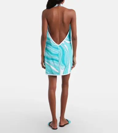 Pucci Iride halterneck cotton terry minidress | Thumbnail 3 Pucci Iride halterneck cotton terry minidress | Thumbnail 3