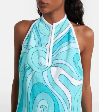Pucci Iride halterneck cotton terry minidress | Thumbnail 6 Pucci Iride halterneck cotton terry minidress | Thumbnail 6