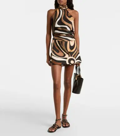 Pucci Marmo silk satin miniskirt | Thumbnail 3 Pucci Marmo silk satin miniskirt | Thumbnail 3