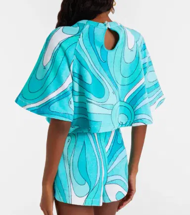 Pucci Iride cotton terry crop top | Thumbnail 4 Pucci Iride cotton terry crop top | Thumbnail 4