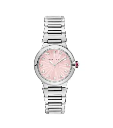 Bvlgari Lvcea 28mm stainless steel watch with diamonds | Thumbnail 1 Bvlgari Lvcea 28mm stainless steel watch with diamonds | Thumbnail 1