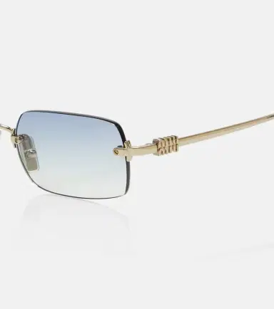 Miu Miu Logo rectangular sunglasses | Thumbnail 2 Miu Miu Logo rectangular sunglasses | Thumbnail 2
