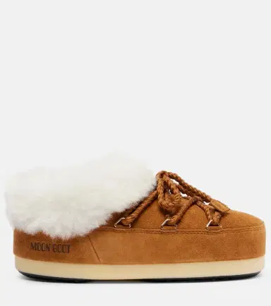 Moon Boot EVX shearling-trimmed suede mules | Thumbnail 3 Moon Boot EVX shearling-trimmed suede mules | Thumbnail 3