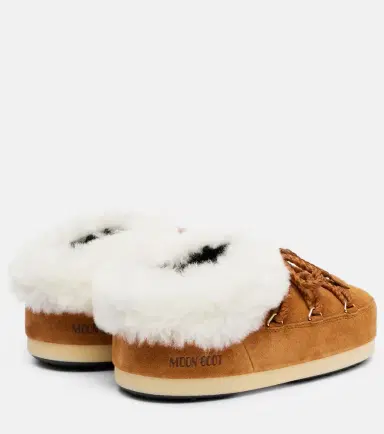 Moon Boot EVX shearling-trimmed suede mules | Thumbnail 4 Moon Boot EVX shearling-trimmed suede mules | Thumbnail 4