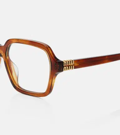 Miu Miu Logo square glasses | Thumbnail 2 Miu Miu Logo square glasses | Thumbnail 2