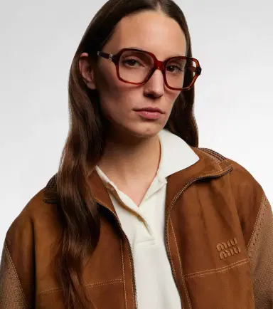 Miu Miu Logo square glasses | Thumbnail 5 Miu Miu Logo square glasses | Thumbnail 5