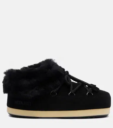 Moon Boot EVX shearling-trimmed suede mules | Thumbnail 2 Moon Boot EVX shearling-trimmed suede mules | Thumbnail 2